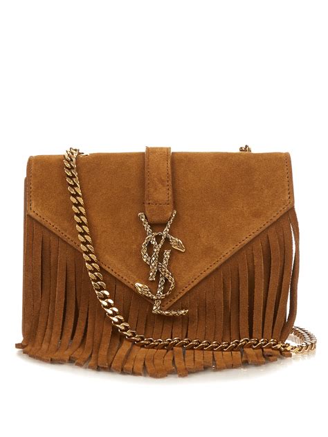 ysl fringe crossbody bag|Saint Laurent YSL Fringe Crossbody Bag .